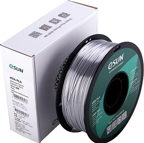 Actual product image eSUN EPLA-SILK 1,75mm SILVER 1kg 3D FILAMENT (PLA, 1.75 mm, 1000 g, Silver)