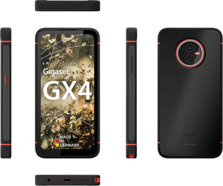 Actual product image Gigaset GX4 PRO (128 GB, Black, 6.10", SIM + eSIM, 48 Mpx, 4G)