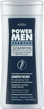 Joanna Power Hair Shampoo da uomo per capelli bianchi (200 ml, Shampoo liquido)