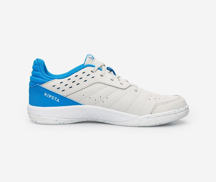 Kipsta Kids' Futsal Trainers Eskudo 500 JR - Beige/Blue