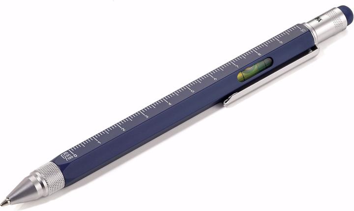 Image du produit Troika Stylo à bille Construction Pen 1 mm, Bleu Argent (Bleu, Argent, 1 x)