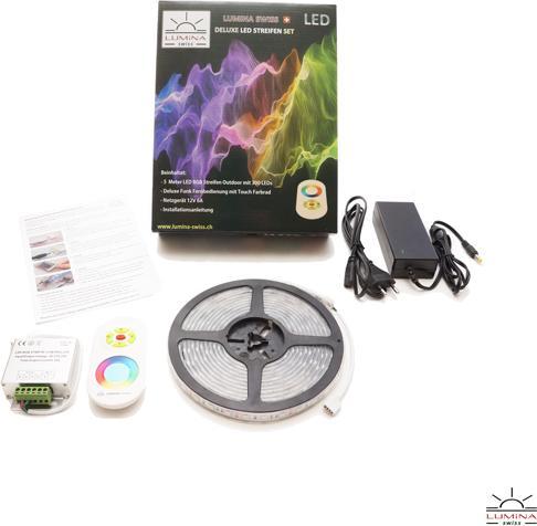 Produktbild Lumina Swiss LED-Streifen-Set Multicolor 2m Premium Outdoor+ Deluxe (200 cm, Outdoor)