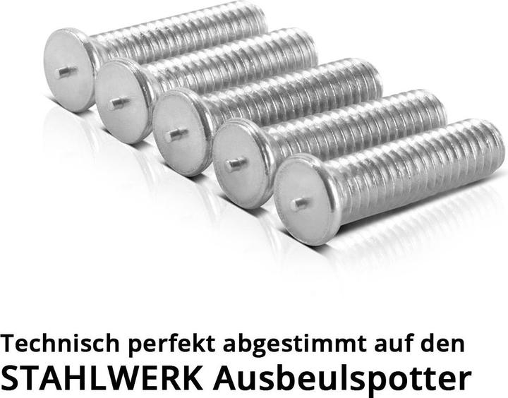 Image du produit Stahlwerk Goujons de soudure en aluminium M4 set of 100 Smart Repair dent spotter accessories