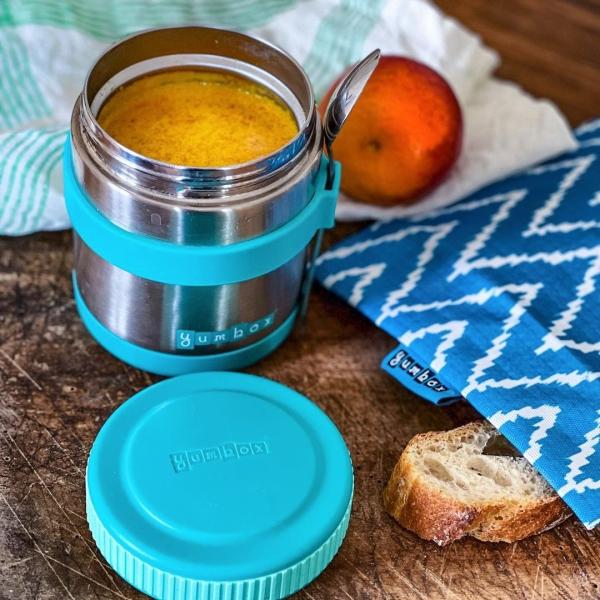 Actual product image Yumbox Zuppa 420 ml thermo container with spoon, Caicos Aqua