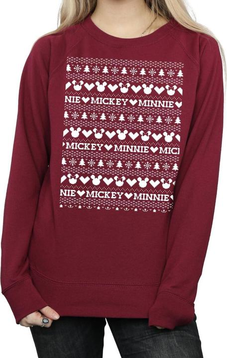 Produktbild Disney Mickey And Minnie Christmas Fair Isle Sweatshirt (L)