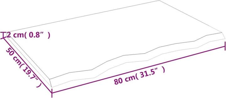Actual product image VidaXL Emerald (80 x 50 x 2 cm)
