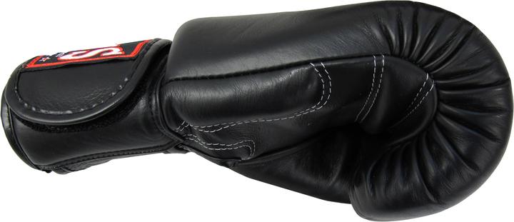 Immagine prodotto Twins Boxhandschuhe (Leder schwarz, langer Klettverschluss) (16 OZ, Taglia unica)