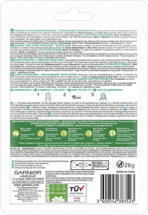 Produktbild Garnier Tissue Mask