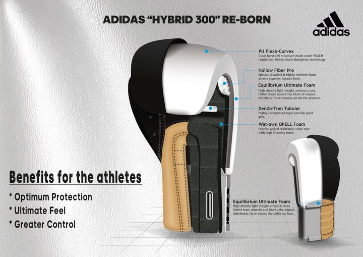 Produktbild adidas Hybrid 300 Boxhandschuhe (14 OZ, One Size)