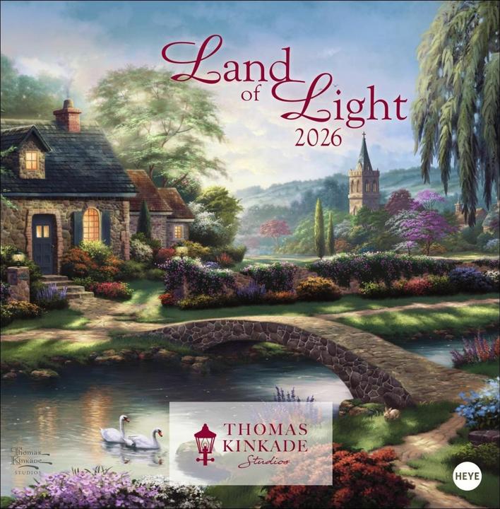 Actual product image Thomas Kinkade: Land of Light Broschurkalender 2026 (29.5 x 30 cm, Hardcover, German)