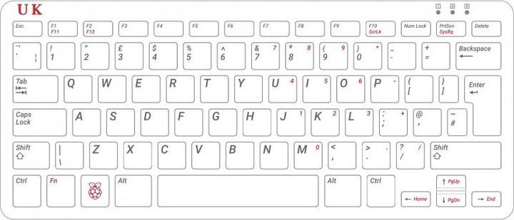 Actual product image Raspberry Pi Single Board Computer 400 Keyboard EN 4 x 1.8 GHz