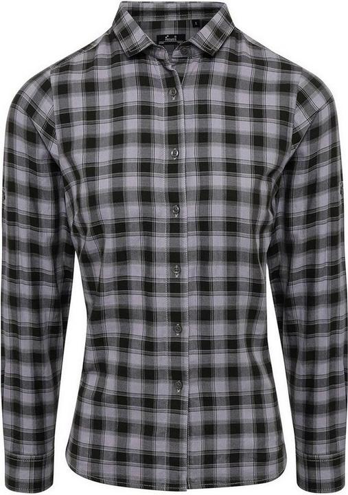Actual product image Premier Womens/Ladies Mulligan Checked Long-Sleeved Shirt (M)