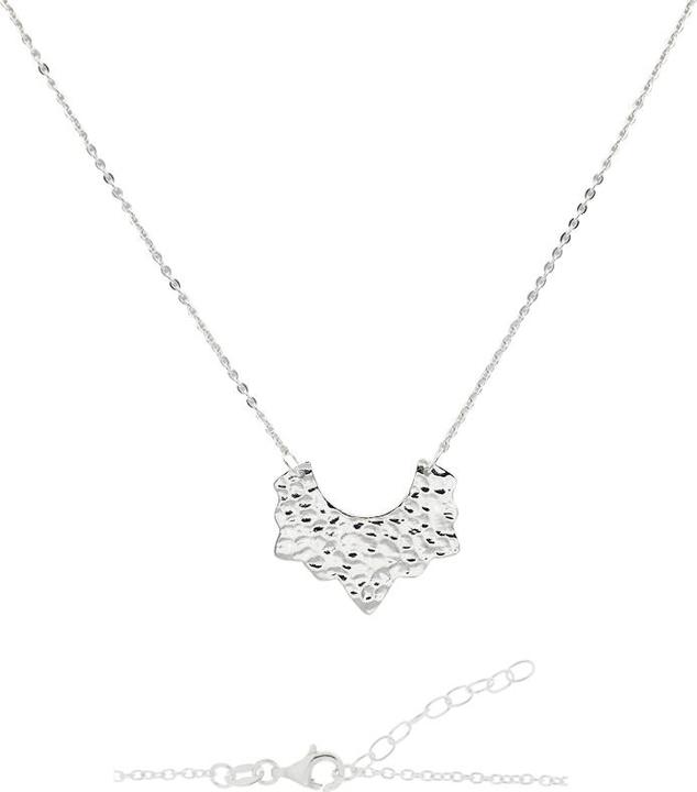Actual product image Leyda Hammered Necklace (Silver 925, 42 - 47 cm)