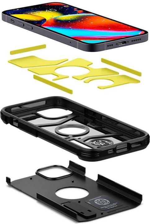 Actual product image Spigen Tough Armor for iPhone 13 Black (Apple iPhone 13)