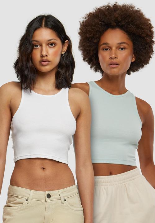 Image du produit Urban Classics Ladies Cropped Rib Top 2-Pack - 19707 (L, XXL)
