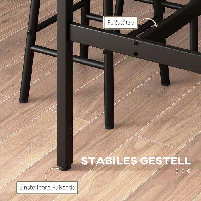 Produktbild Swisshandel24 Bartisch-Set, 3-teilig, Rustikal-Braun
