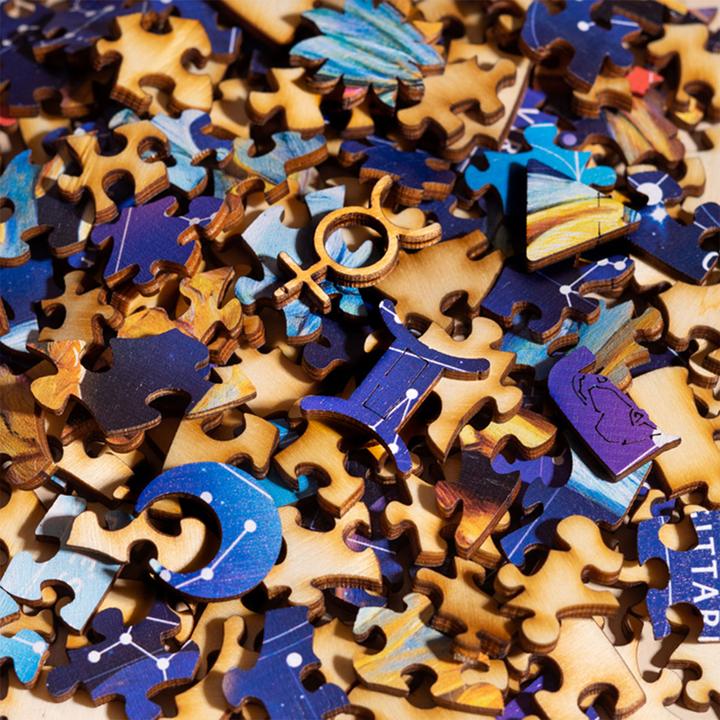 Produktbild Natura Punto Sternzeichen Holz Puzzle Zwilling (180 Teile)
