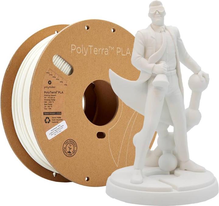 Actual product image Polymaker PolyTerra (PLA, 2.85 mm, 1000 g, White)