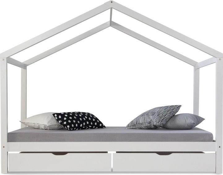 Image du produit Homestyle4u Lit de maison Lit de jeu pour enfants (90 x 200 cm)