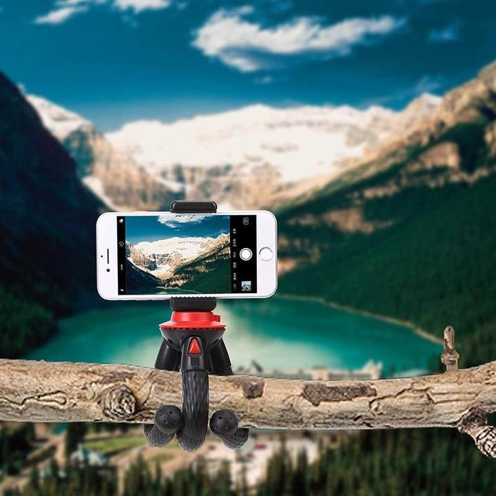 Image du produit Fotopro UFO Mini noir/rouge Trépied avec téléphone & support GoPro