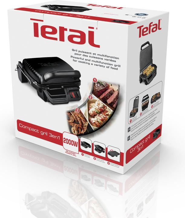 Actual product image Tefal GC30880 Ultra Compact Grill Zwart