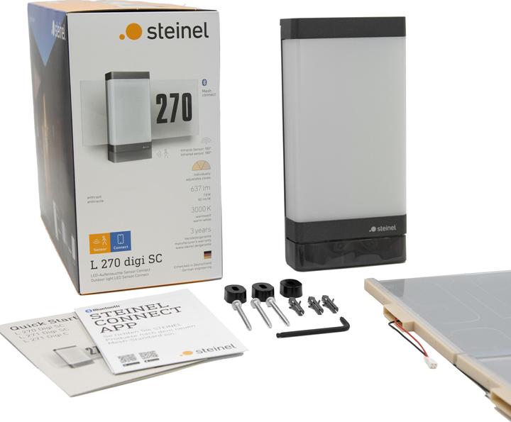 Immagine prodotto Steinel 067205 - Lampada da parete 7,8 W 600 lm 3000 K Rilevatore di movimento (600 lm, IP44)