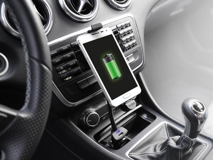 Immagine prodotto SBS Supporto da auto con connessione micro USB e porta USB per smartphone fino a 5.5Inc