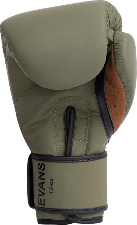 Actual product image Benlee Evans Boxing Gloves Kaki Leather (12 OZ)