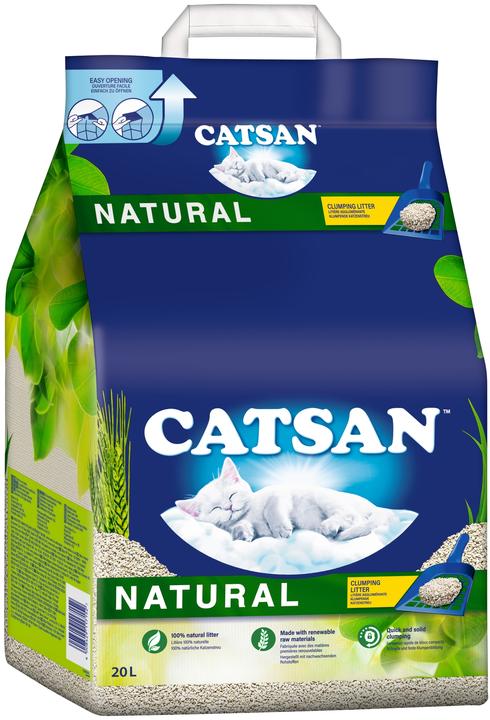 Catsan NATURAL Klumpende Katzenstreu 20l (Klumpend)