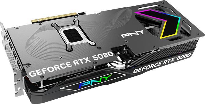 Actual product image PNY GeForce RTX 5080 ARGB Epic-X RGB Overclocked Triple Fan (16 GB)