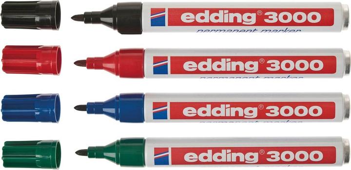 Produktbild Edding 3000 (Mehrfarbig, 3 mm, 4 x)