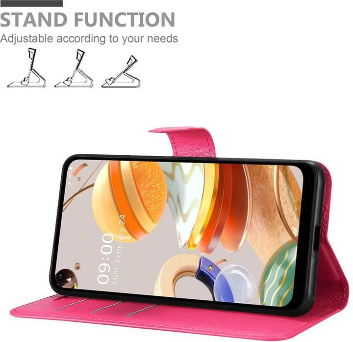 Produktbild Cadorabo Book mit Standfunktion Cover (LG K61)