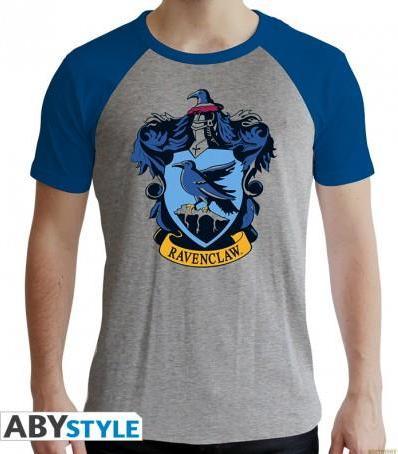 ABYstyle HARRY POTTER - Tshirt Ravenclaw man SS grey blue premium