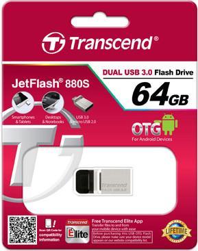 Productafbeelding Transcend JetFlash 880 (64 GB)