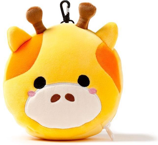 Produktbild Puckator Relaxeazzz Plüsch Giraffe rundes Reisekissen & Augenmaske (Kopf- & Nackenkissen)