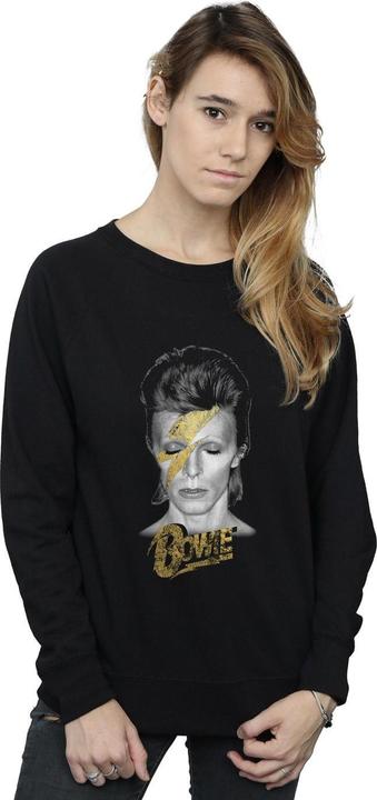 Produktbild David Bowie Aladdin Sane Gold Bolt Sweatshirt (L)