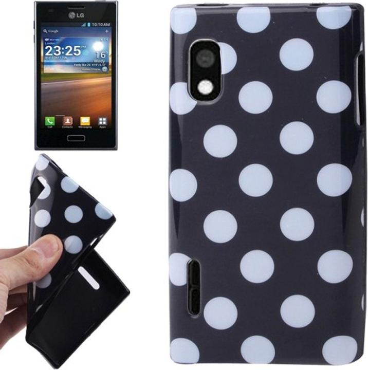Produktbild König Design Schutzhülle TPU Punkte Case für Handy LG Optimus L5 / E610 (Optimus L5)