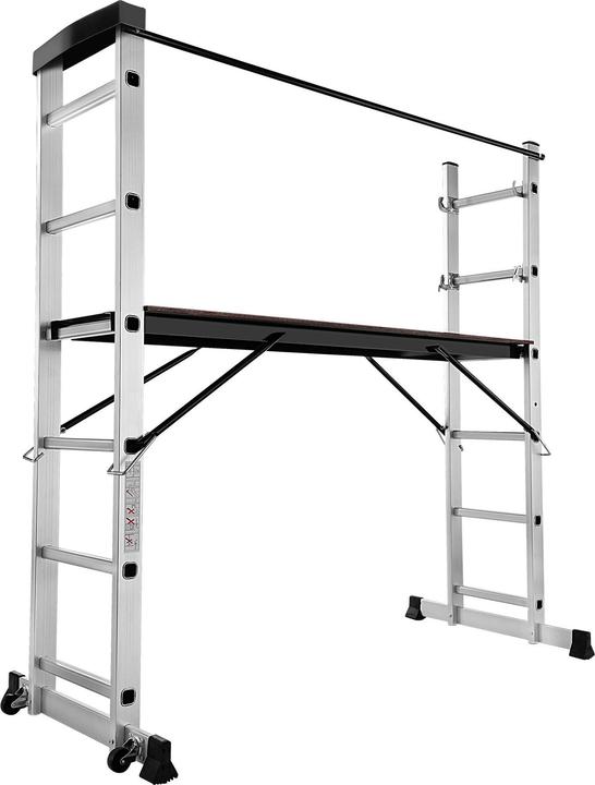 tectake Mehrzweckleiter (Plattformleiter, 160 cm)