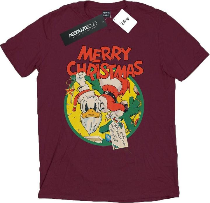 Disney Donald Duck Merry Christmas TShirt (XXL)