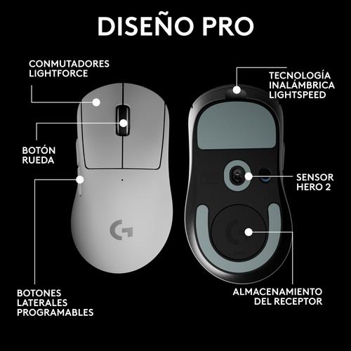 Image du produit Logitech Pro X S Lgt 2 Dex Souris Torpille (Sans fil, Filaire)