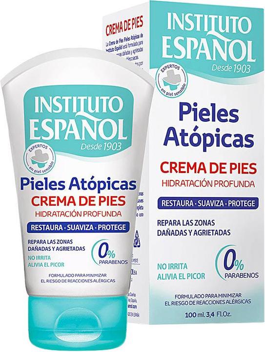 Produktbild Instituto Español PIEL ATÓPICA crema hidratante y reparadora pies 100 ml (Fussdeodorant & -puder, 100 ml)