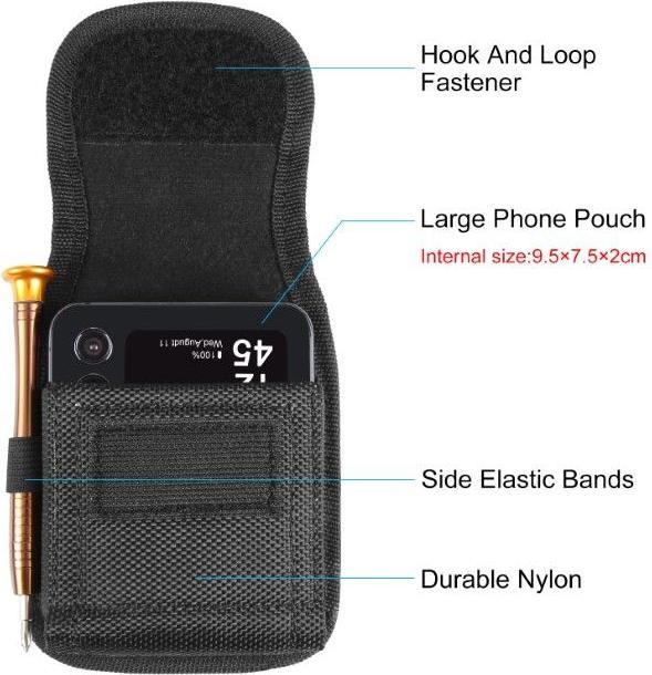 Produktbild Haweel Gürtelclip Tragtasche für faltbare Flip Smartphones