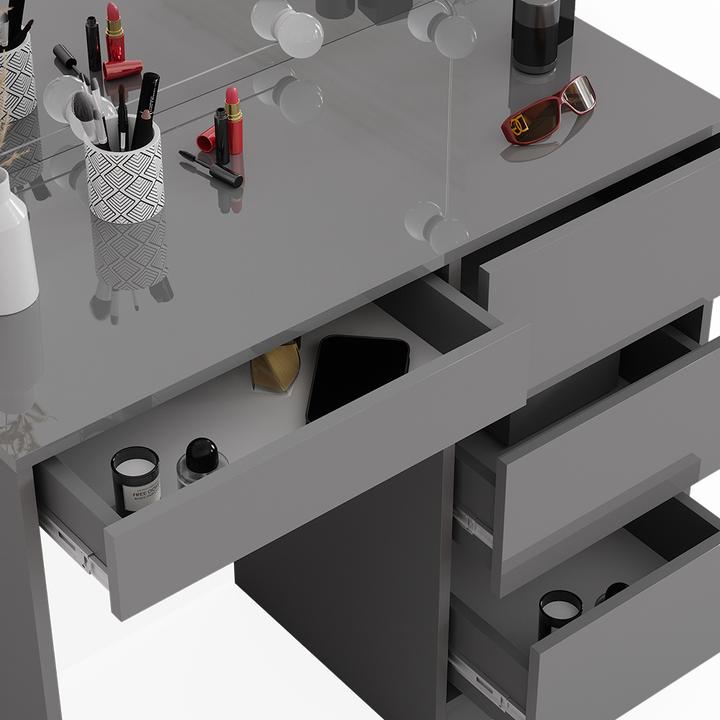Actual product image Vicco Sherry with stool and lighting (90 x 75 x 40 cm)