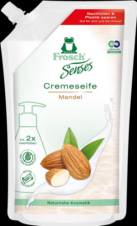 Actual product image Frosch Cream Soap Almond Milk (Liquid soap, 500 ml)