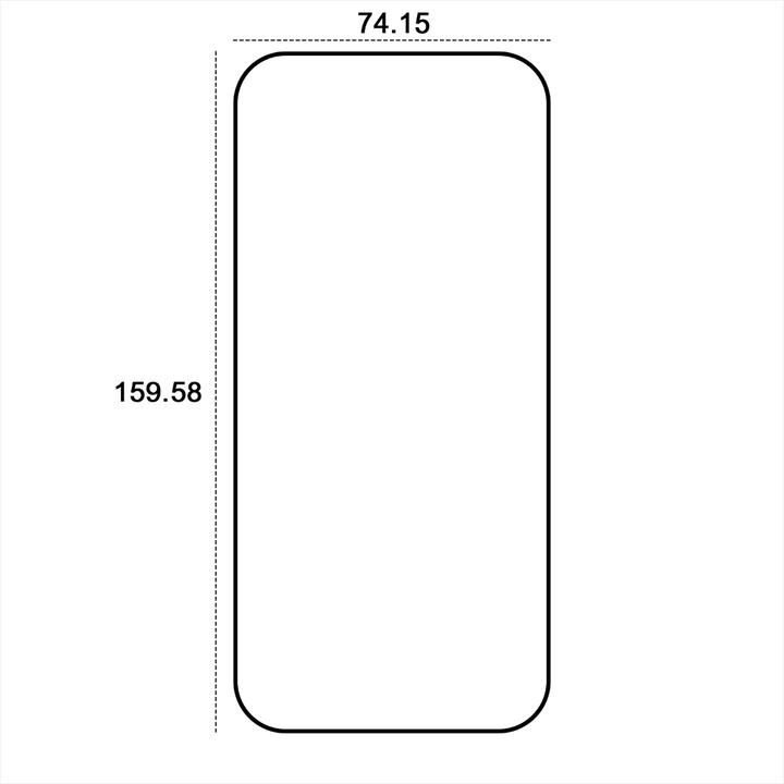 Actual product image Etteri tempered glass 9D for iPhone 16 Pro Max 6,9" (Apple iPhone 16 Pro Max)