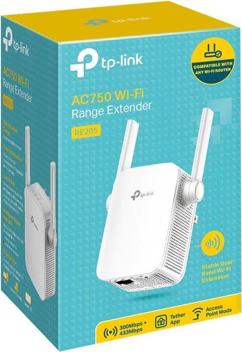 Image du produit TP-Link Re205 (750 Mbit/s, 300 Mbit/s)