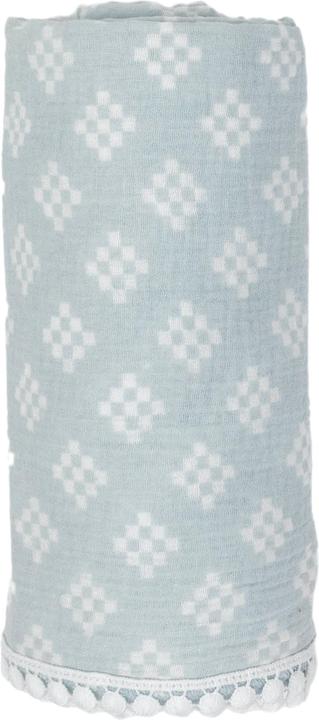Lodger Mulltuch Tribe Muslin Ice Flow 120 x 120 cm (120 cm, 120 cm)
