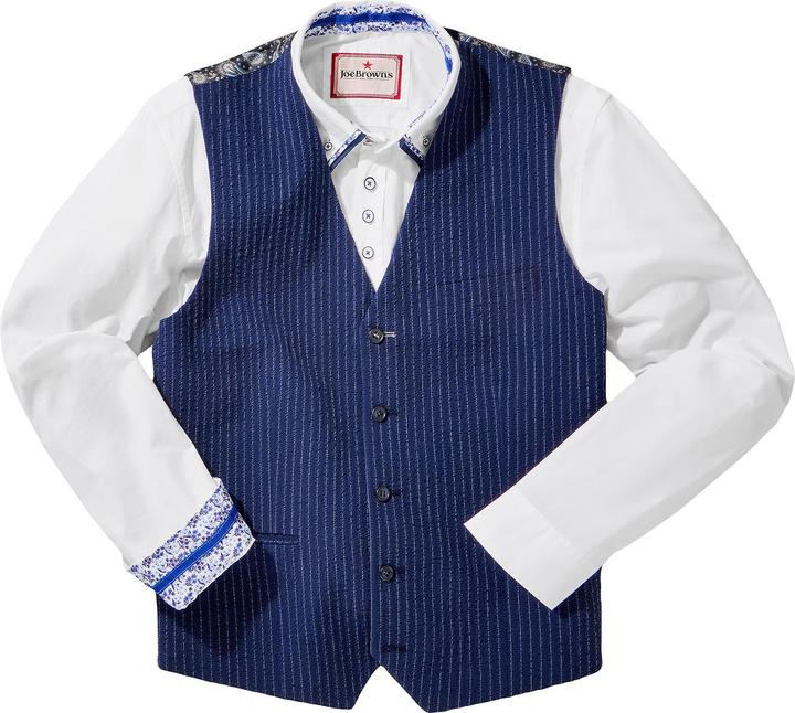 Produktbild Joe Browns Pinstripe Seersucker Suit Waistcoat (58)