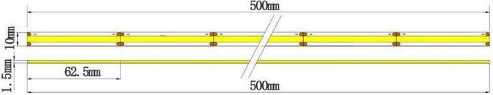 Produktbild Barthelme LED-Streifen Basic COB (Warmweiss, 500 cm, Indoor)
