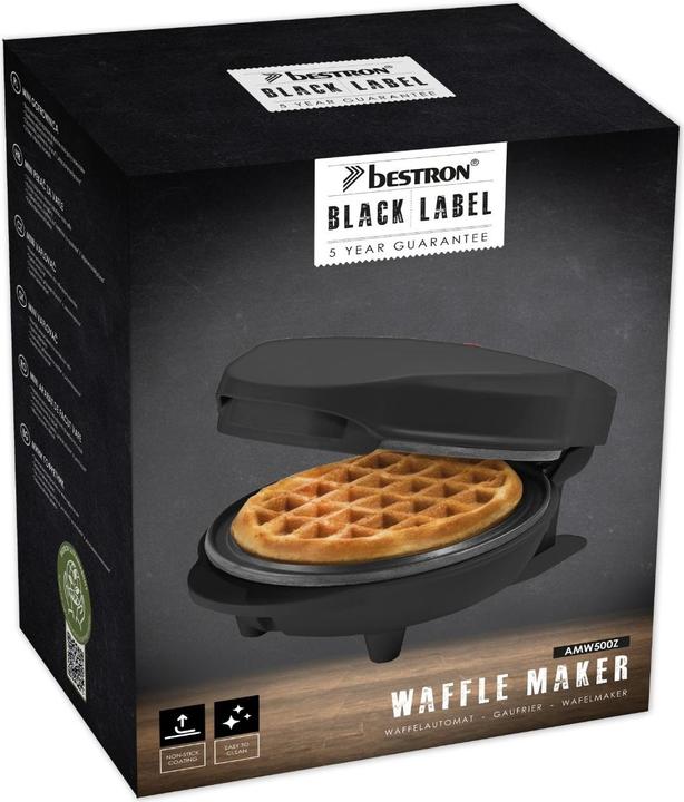 Image du produit Bestron Mini-Waffeleisen für klassische Waffeln, kleiner Waffelmaker mit Antihaftbeschichtung, für K